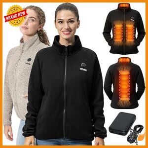 Rechargeable Heated Fleece Jacket Women's Winter Active Performance